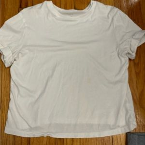 White a new day tee. Size small slightly cropped